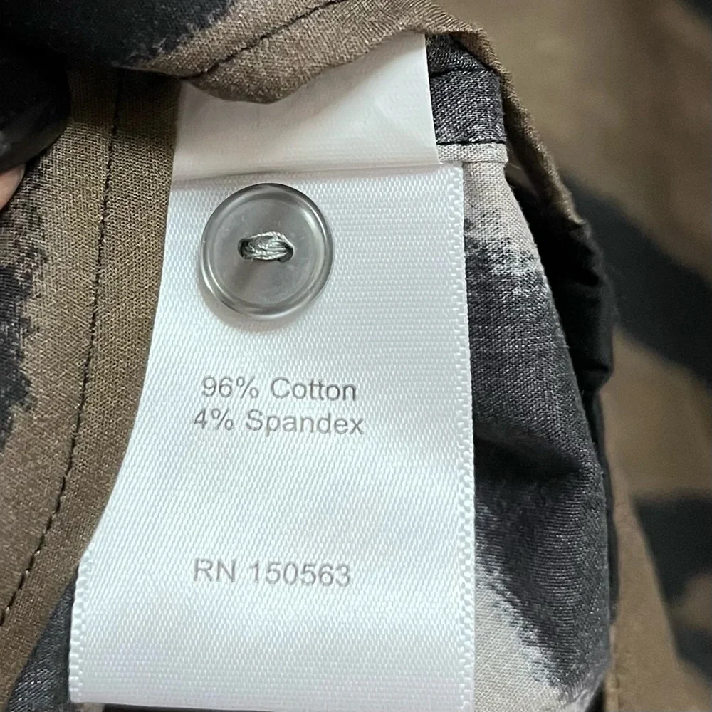 Hinson Wu Women’s Larissa Long Sleeve Abstract Zebra Shirt Size Medium Oversized - Picture 11 of 12